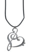 Gewa Ketting met hanger van een G-sleutel en F-sleutel als hartje