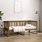 vidaXL - Slaapbank - 90x200 - cm - massief - grenenhout - honingbruin