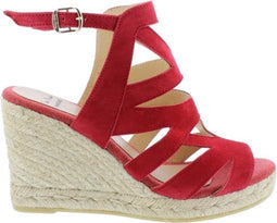 Toni Pons Mirna-A - Espadrilles met hak - Suède - Rood (2020)