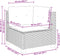 vidaXL - Tuinhoekbank - met - kussens - poly - rattan - grijs