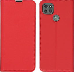 iMoshion Hoesje Geschikt voor Motorola Moto G9 Power Hoesje Met Pasjeshouder - iMoshion Slim Folio Bookcase - Rood