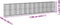 vidaXL - Schanskorf - 1100x100x200 - cm - gegalvaniseerd - ijzer - zilverkleurig