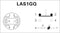 TRU COMPONENTS TC-8904668 LAS1-GQ-11E/B/12V Vandalismebestendige drukschakelaar 250 V/AC 3 A 1x uit/(aan) Moment Blauw