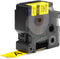 DYMO Rhino - Vinyl Labels - 24 mm x 5,5 m - zwart op geel