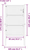 vidaXL - Poort - 105x175 - cm - staal - antracietkleurig