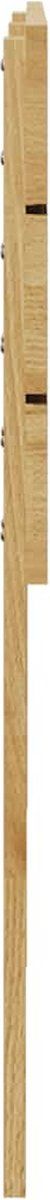 vidaXL - Hoofdbord - 150 - cm - massief - hout - eiken