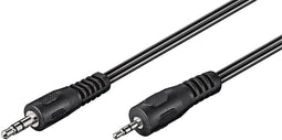 Wentronic AVK 313-200 - Jackplug 3,5 mm naar 2,5 mm - 2 m - Zwart