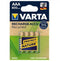 Varta 56813 - Oplaadbare AAA batterijen - NiMH 800 mAh - Groen (4 stuks)