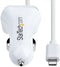 Startech.com USBLT2PCARW2 - USB Autolader - 12W met 1m Lightning Spiraalkabel - Wit