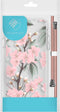 iMoshion Hoesje Geschikt voor Samsung Galaxy A41 Hoesje Met Koord - iMoshion Design Hoesje met Koord - Groen / Transparant / Roze / Cherry Blossom