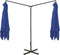 vidaXL - Parasol - dubbel - met - stalen - paal - 600x300 - cm - azuurblauw