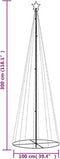 vidaXL - Kegelkerstboom - 310 - LED's - 100x300 - cm - warmwit