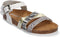 Braqeez Saar Spain - Meisjes Sandalen - Gespsluiting - Wit/Print