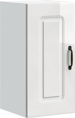 vidaXL - Keukenwandkast - Kalmar - bewerkt - hout - hoogglans - wit