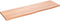 vidaXL - Wandschap - 100x30x2 - cm - behandeld - massief - eikenhout - lichtbruin
