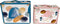 Set decoratieve dozen DKD Home Decor Abstract Hout Polyester (43 x 19 x 34 cm) (2 pcs)