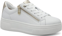 Tamaris COMFORT Essentials - Lage Sneakers - T-FLOW EFFECT - Witte Nappa - Maat 40