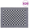 vidaXL - Keukendoeken - 20 - st - 50x70 - cm - katoen - blauw - en - wit