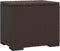 vidaXL - Hocker - met - kussen - 40x30x40 - cm - poly - rattan - bruin