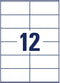 Avery-Zweckform L7875-20 ( 105 x 48 mm, Wit, 240 stuk(s), Permanent hechtend, Sterk hechtend