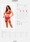Lacelove Romantische set met jarretelgordel - Rood