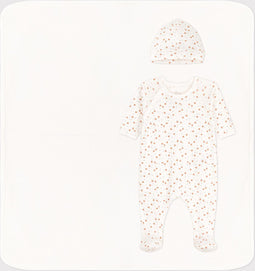 Petit Bateau Babygeschenkset - Katoenen items - Slaappakje babymuts dekentje - Maat 62