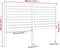 vidaXL - Hoofdbord - 186x4x100 - cm - massief - grenenhout