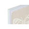 Schilderij Home ESPRIT Wit Beige Vlinder Shabby Chic 40 x 2,2 x 40 cm (2 Stuks)