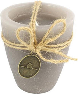 Countryfield - Kaars beker - Tonnie S - Grijs - Hoogte 9 cm