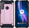 iMoshion Hoesje Geschikt voor Motorola One Fusion Plus Hoesje - iMoshion Rugged Xtreme Backcover - Rosé
