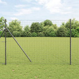 vidaXL - Euro - Afscheiding - Grijs - 1,6 - x - 10 - m - Staal