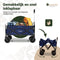 EasLife Bolderkar - Opvouwbaar - Bolderwagen - Regenhoes - Veiligheidsriem - Opbergvakjes - 80KG - 94L - Wasbaar Polyester - 98x45cm - Blauw