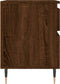 vidaXL - Nachtkastjes - 2 - st - 40x35x50 - cm - bewerkt - hout - bruin - eikenkleur