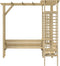 vidaXL - Hoekpergola - met - bank - geïmpregneerd - grenenhout