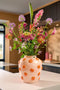 Mica Decorations Smiley Vaas - H33 x Ø30 cm - Keramiek - Lichtroze, Oranje
