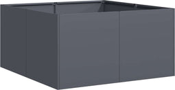 vidaXL - Plantenbak - 80x80x40 - cm - koudgewalst - staal - antracietkleurig