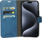 Mobiparts iPhone 15 Pro Max - Classic Wallet Case - Ruimte voor pasjes - Steel Blue