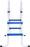 vidaXL Zwembadladder 84 cm blauw en wit