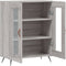vidaXL - Dressoir - 69,5x34x90 - cm - bewerkt - hout - grijs - sonoma - eikenkleurig