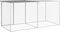 vidaXL - Kippenhok - met - dak - 203x98x90 - cm - gegalvaniseerd - staal - lichtgrijs