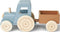 Liewood Clement Tractor met aanhangwagen houten speelgoed - Blue Fog