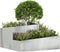 vidaXL - Plantenbak - 80x80x50 - cm - Gegalvaniseerd - Staal
