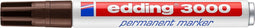 edding 3000 permanent marker rond - Donkerbruin - 1 stuk