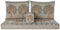Leunstoel DKD Home Decor Geel Blauw Beige 145 x 76 x 1 cm
