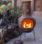 Sol-y-Yo Chimenea Mexicaanse Tuinhaard - 105 cm - Rood - Met zon