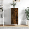 vidaXL - Dressoir - 34,5x34x90 - cm - bewerkt - hout - gerookt - eiken