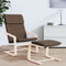 vidaXL - Voetenbank - 51x41x40 - cm - stof - donkergrijs