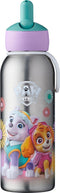 Mepal isoleerfles flip-up Campus – 350 ml – 12 uur koud / 9 uur warm – Drinkfles met rietje voor kinderen – Paw Patrol Girls