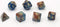 HOT Games Stardust - Dobbelstenen set - 7 stuks kunststof blauw rood (7 stuks)