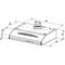 BEKO CFB6432XG - Onderbouw afzuigkap - Roestvrijstaal - 60 cm